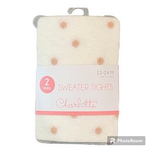 Charlotte sweater tights 2 pk